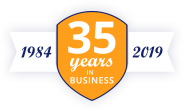 35 years of business - 1984 - 2019
